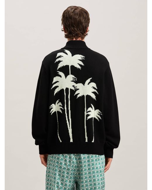 Palm Angels Strickjacke Mit Palme Mann in Black für Herren