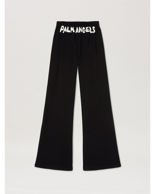 Block Logo Sweatpants Donna Nero di Palm Angels in Black