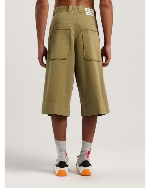 Palm Angels Natural Military Patch Bermuda Shorts Army for men