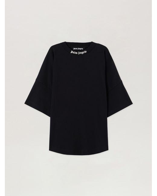 Palm Angels Black Classic Logo Over T-Shirt for men