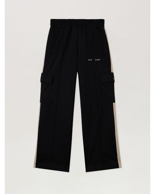 Palm Angels Red Classic Logo Cargo Track Pant for men