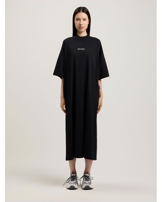 Palm Angels Black Milan La Maxi T-Shirt Dress