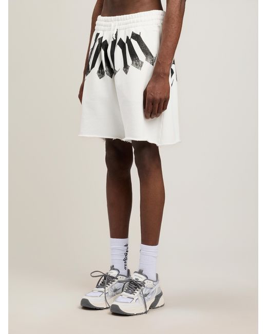 Palm Angels Multicolor Big Waist Logo Sweatshorts for men