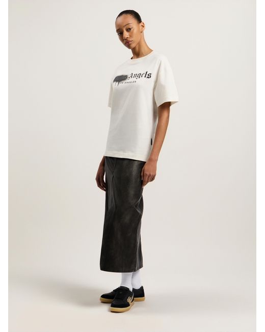 Palm Angels Natural Spray City Los Angeles T-Shirt for men