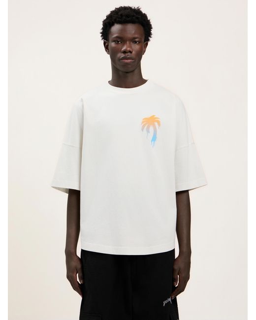 Palm Angels Natural I Love Pa Over T-Shirt for men