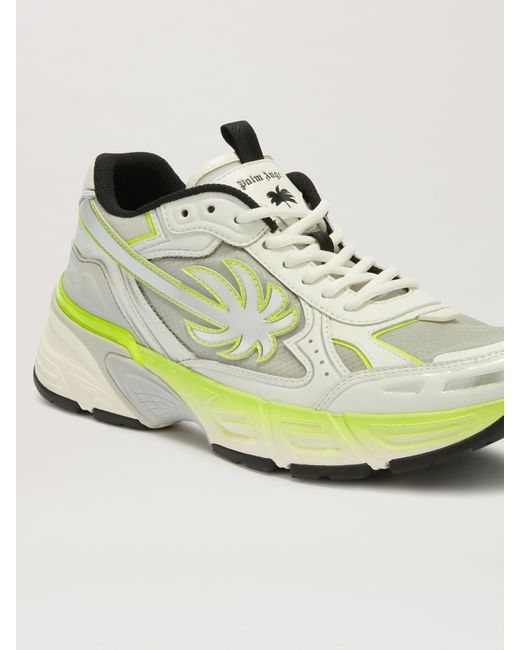 Palm Angels Green Pa4 Fluo Runner Fluo for men