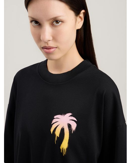Palm Angels Black I Love Pa Loose T-Shirt