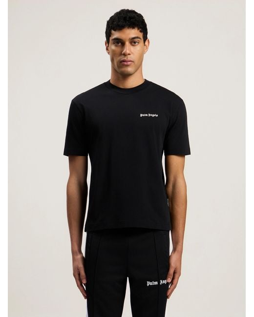 Palm Angels Black Classic Logo Three-Pack T-Shirt for men