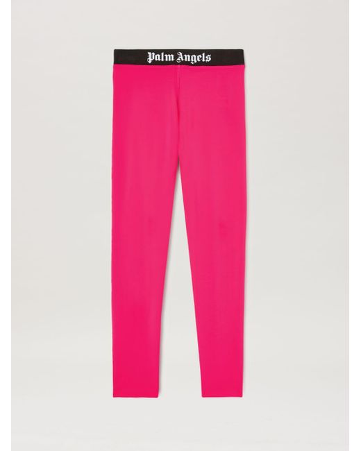 Palm Angels Pink Classic Logo Leggins