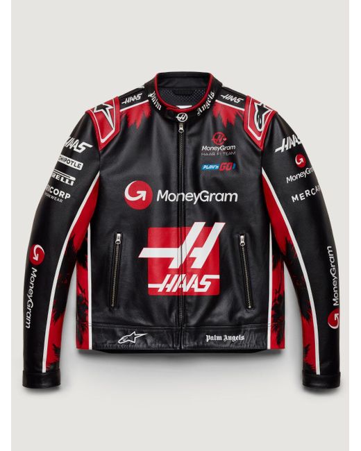 Palm Angels Red Alpinestars X Moneygram Haas F1 Team Jacket for men