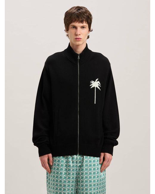 Palm Angels Strickjacke Mit Palme Mann in Black für Herren