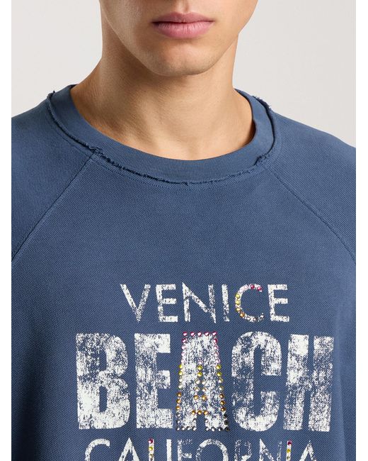 Palm Angels Blue Cali Vibes Layered Tee/S for men