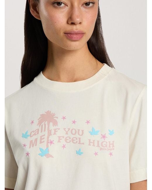 Palm Angels Natural Feel High Regular T-Shirt Off