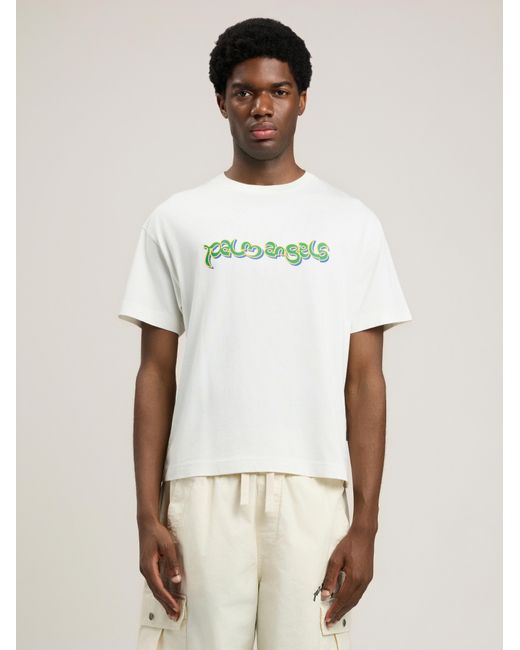 Palm Angels Natural Thai Logo T-Shirt for men