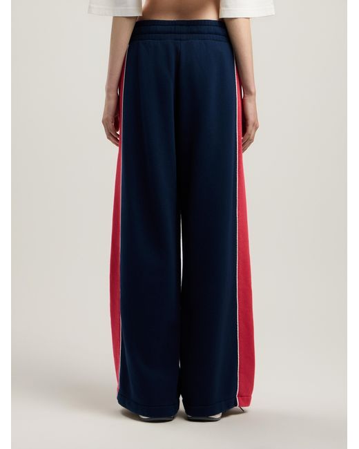Palm Angels Blue Classic Logo Sweatpants