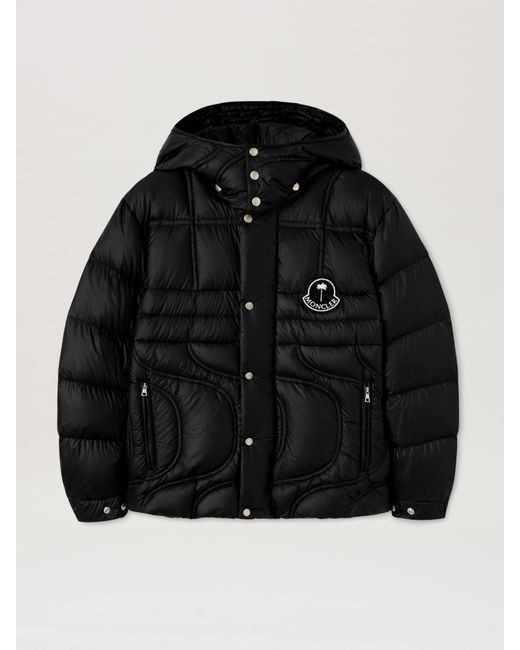 Cherith Down Jacket Moncler X Nero di Palm Angels in Black