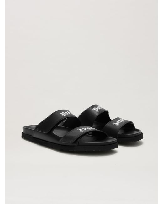 Palm Angels Sandalen Mit Logo Mann in Black für Herren