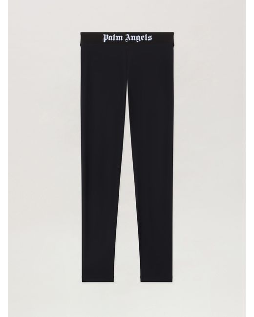 Palm Angels Black Classic Logo Sport Leggings