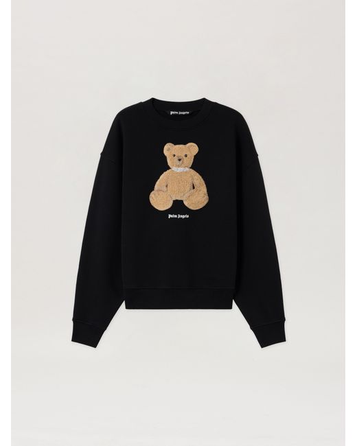 Palm Angels Black Bear Sweatshirt for men