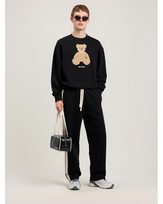 Palm Angels Black Bear Sweatshirt for men