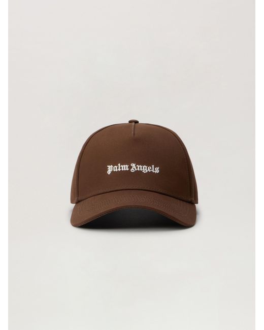 Palm Angels Brown Classic Logo Cap for men