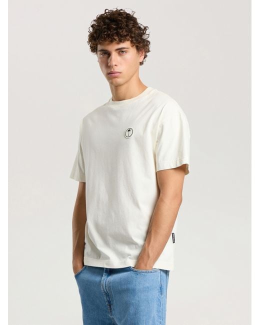 Palm Angels Blue Palm Tree Regular T-Shirt Off for men