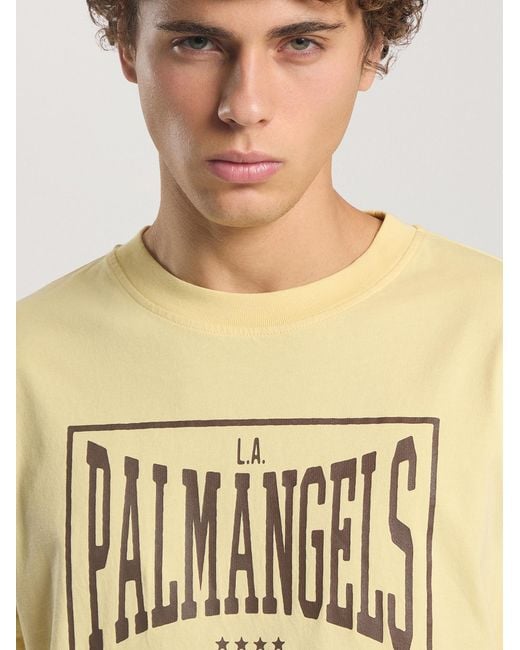 Palm Angels Metallic Vintage Box Logo Loose T-Shirt Light for men
