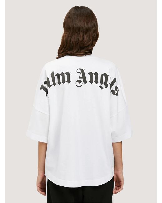 Palm Angels Natural Classic Logo Over Tee