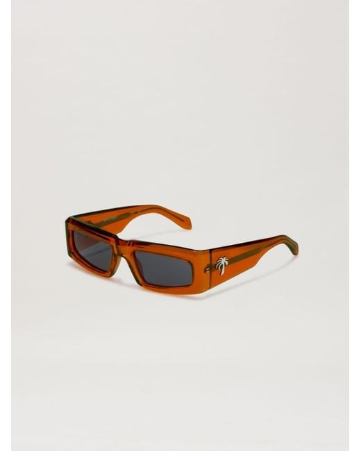 Palm Angels Orange Yreka Sunglasses