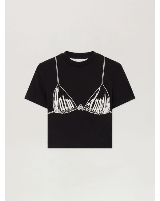 Palm Angels Black Palm Bra Baby T-Shirt