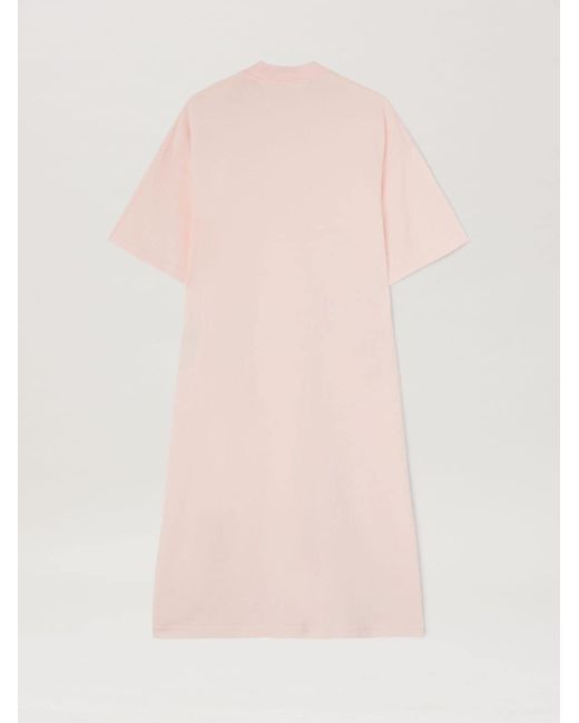 Palm Angels Logo T-shirt Dress Pink