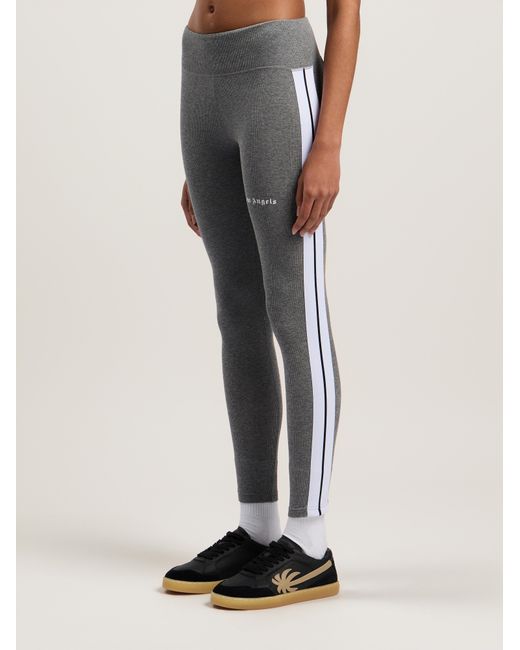 Palm Angels Gray Training Track Leggings