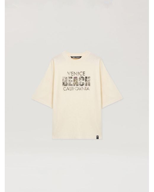 Palm Angels Natural Cali Vibes Loose Tee Off for men