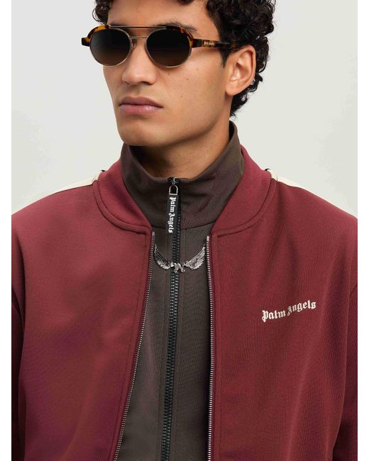 Palm Angels Embroidered Logo Track Jacket for men