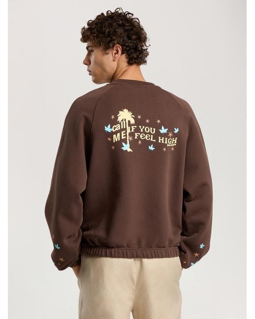 Palm Angels Natural Feel High Regular Crewneck Sweatshirt for men