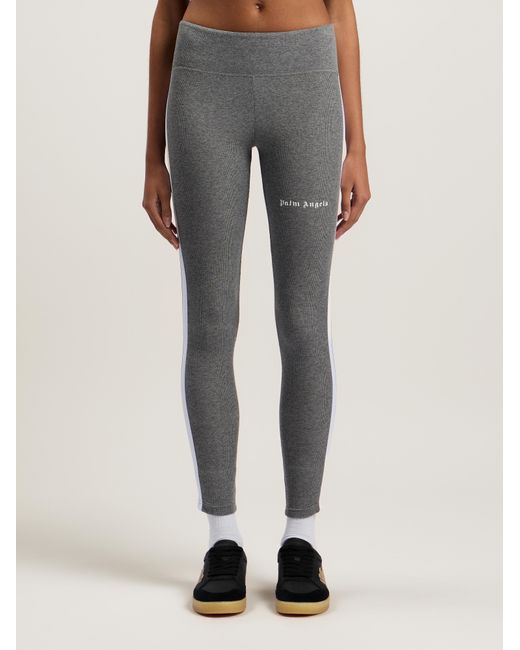 Palm Angels Gray Training Track Leggings