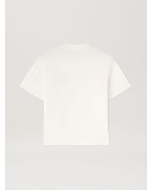 Palm Angels Natural Logo Fitted T-shirt