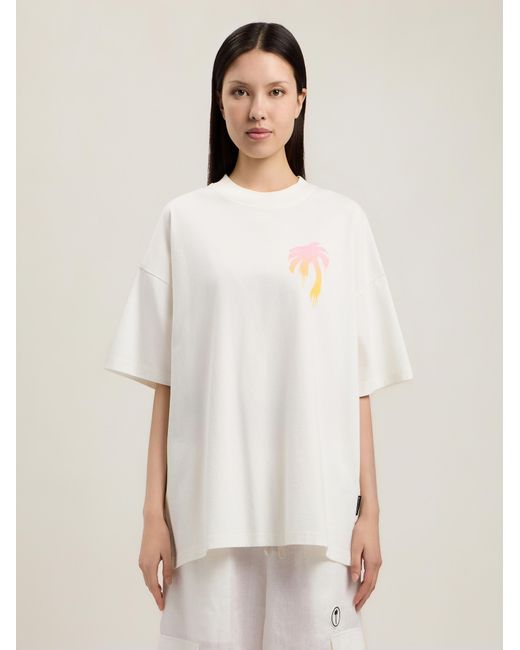 Palm Angels Natural I Love Pa Loose T-Shirt