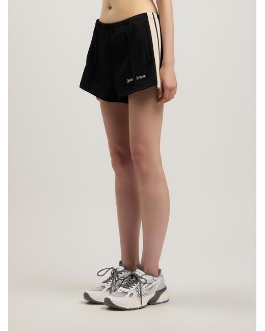 Palm Angels Black Classic Logo Track Shorts