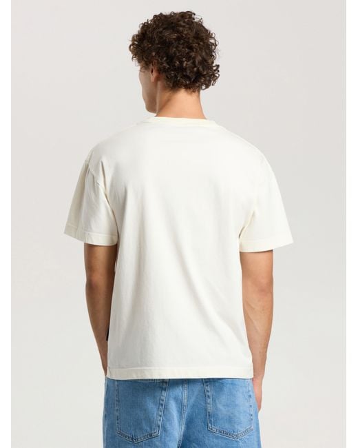 Palm Angels Blue Palm Tree Regular T-Shirt Off for men