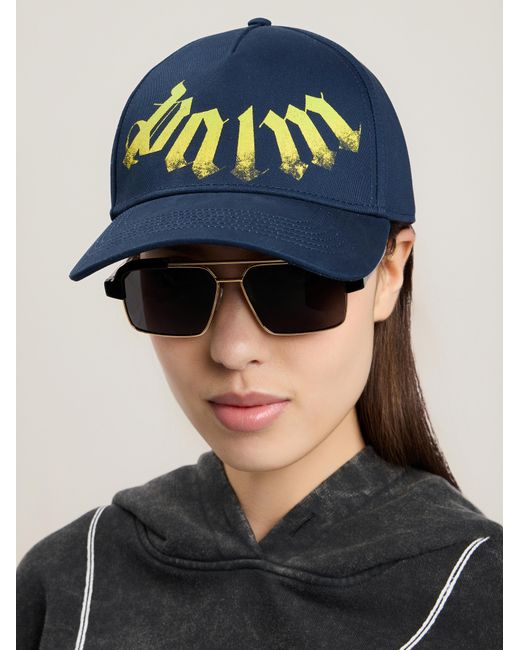 Palm Angels Blue Big Logo Cap for men