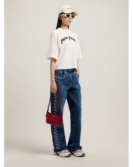 Palm Angels Red Classic Logo Giorgina Bag