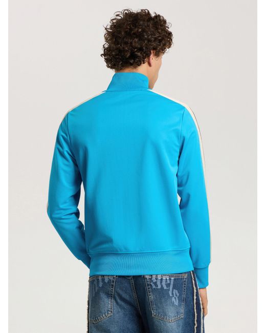 Palm Angels Blue Classic Logo Track Jacket Medium for men