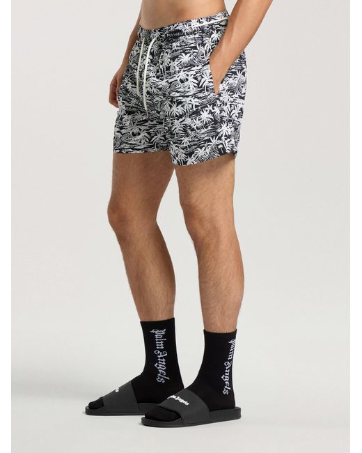 Palm Angels Multicolor Palm Waves Swim Shorts for men