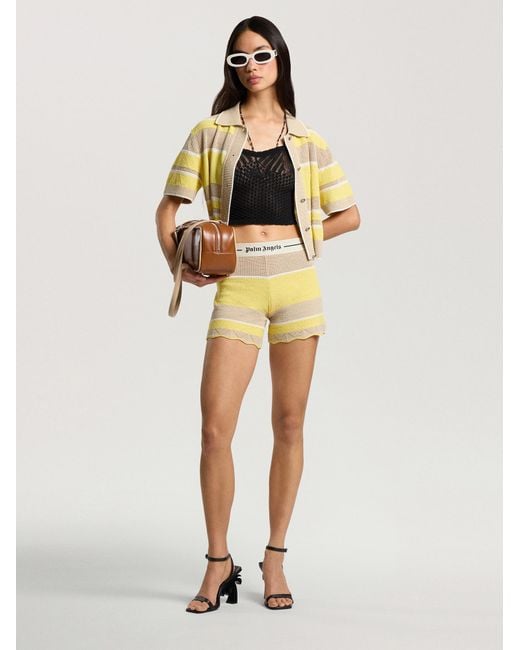 Palm Angels Metallic Palm Sway Beach Cardigan Light