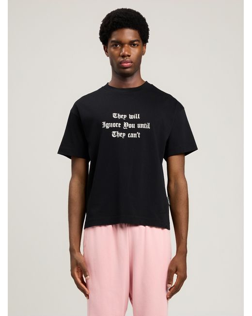 Palm Angels Black Statement T-Shirt for men
