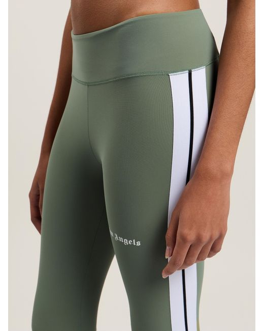 Palm Angels Green Training Track Leggings