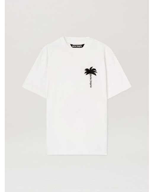 Palm Angels Natural The Palm Back T-shirt White for men