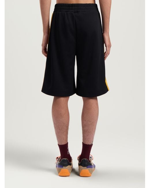 Palm Angels Natural Classic Logo Track Shorts for men