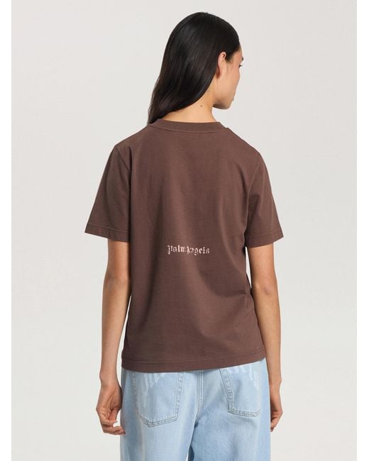 Palm Angels Brown Cali Vibes Regular T-Shirt
